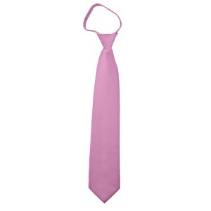 Men's Solid Color Zipper Neckties - 1 of 3