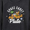 Women's - Disney - Space Cadet Pluto Lightweight French Terry Slouchy - image 2 of 4