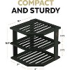 Plate Organizer for Cabinet - Bamboo Kitchen and Bathroom Corner Shelf - Kitchen Cabinet Organizer for Plate, Dish - Corner Cabinet Organizer - 2 of 4