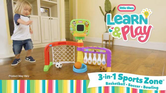 Little Tikes Learn and Play  3-in-1 Sports Zone, 2 of 8, play video