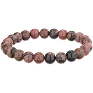 8mm Beaded Bracelets with Natural Gemstones for Women & Men, Elastic Adjustable Protection Crystal Bracelet - 1 of 4