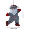 BABYYER Christmas Plush  Doll Ornaments, Santa Claus, Reindeer, Snowman, and Bears Xmas Hanging for Home Holiday Decoration - 4 of 4