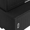 NicBex Hall Tree with Bench and Storage Cabinet Coat Rack with 6 Hooks and Sliding Door Storage Cabinet for Living Room, Entryway - 3 of 4