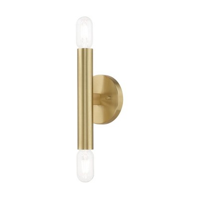 Livex Lighting Copenhagen 2 - Light Wall Light in  Satin Brass