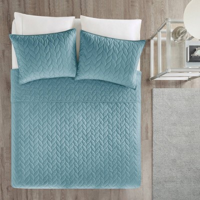 teal coverlet queen