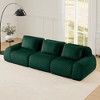 AENKYO 114" Modular Sectional Sofa, Flannelette Fabric Cloud Couch with Deep Seat & Footrest - No Assembly Required, Ergonomic Floor Lounge - 3 of 4