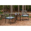 Casual Cushion Stripe Sunbrella Fabric 2-Piece Indoor/Outdoor Seat Pad Cushion - 2 of 4