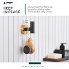 Mixxidea Round Single Towel Hook 2 PCS Bundle with Round Towel Ring (Black & Gold) - 2 of 3