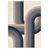 8x10 Large Modern Rainbow Area Rug Washable Non Slip Floor Carpet Non Shedding Thin Rug Soft Low Pile Rug, Decorative Abstract Rug for Bedroom - 4 of 4