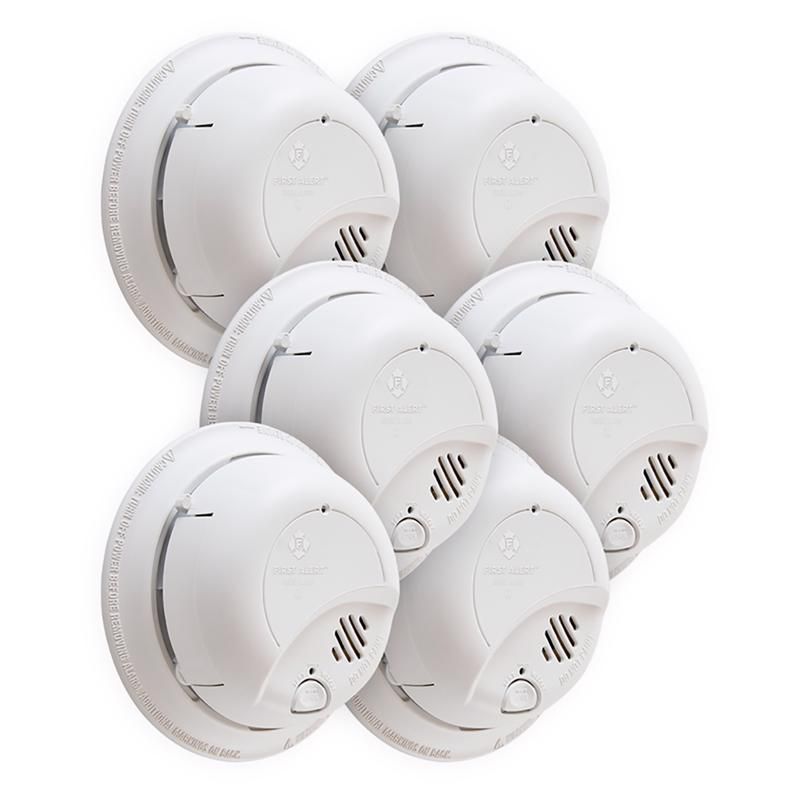 First Alert Hard-Wired w/Battery Back-up Ionization Smoke/Fire Detector, 2 of 4