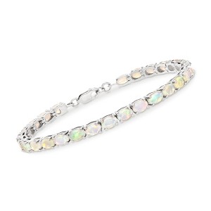 Ross-Simons Ethiopian Opal Tennis Bracelet in Sterling Silver - 1 of 4