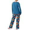Wrangler Women's and Plus Long Sleeve Top and Flannel Bottom Pajama Set - 3 of 4