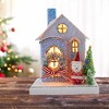 Cody Foster 8.0 Inch Petite Blue House Christmas Putz House , Christmas Decor Retro Village Mantle Light Up (1PC) - 2 of 4