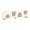 YOOCOZZ Elegant Design TV Stand for TVs Up to 75" with Cable Holes and Rebound Device - 3 of 4