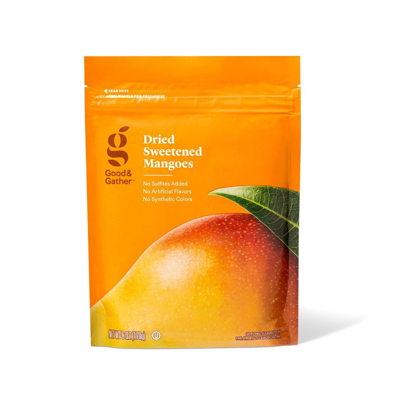 Dried Sweetened Mangos - 6oz - Good &#38; Gather&#8482;, 1 of 5