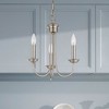 Livex Lighting Estate 3 - Light Chandelier in  Brushed Nickel - 3 of 4