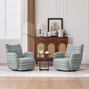 KTMBDW Swivel Accent Chair, Upholstered Fabric Chair for Living Room, Fully Assembled - 3 of 4