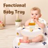 BabyBond Inflatable Baby Seat for Babies 3-36 Months, Baby Floor Seats for Sitting Up,Blow Up Baby Chair with Built in Air Pump,Pumpkin - 3 of 4