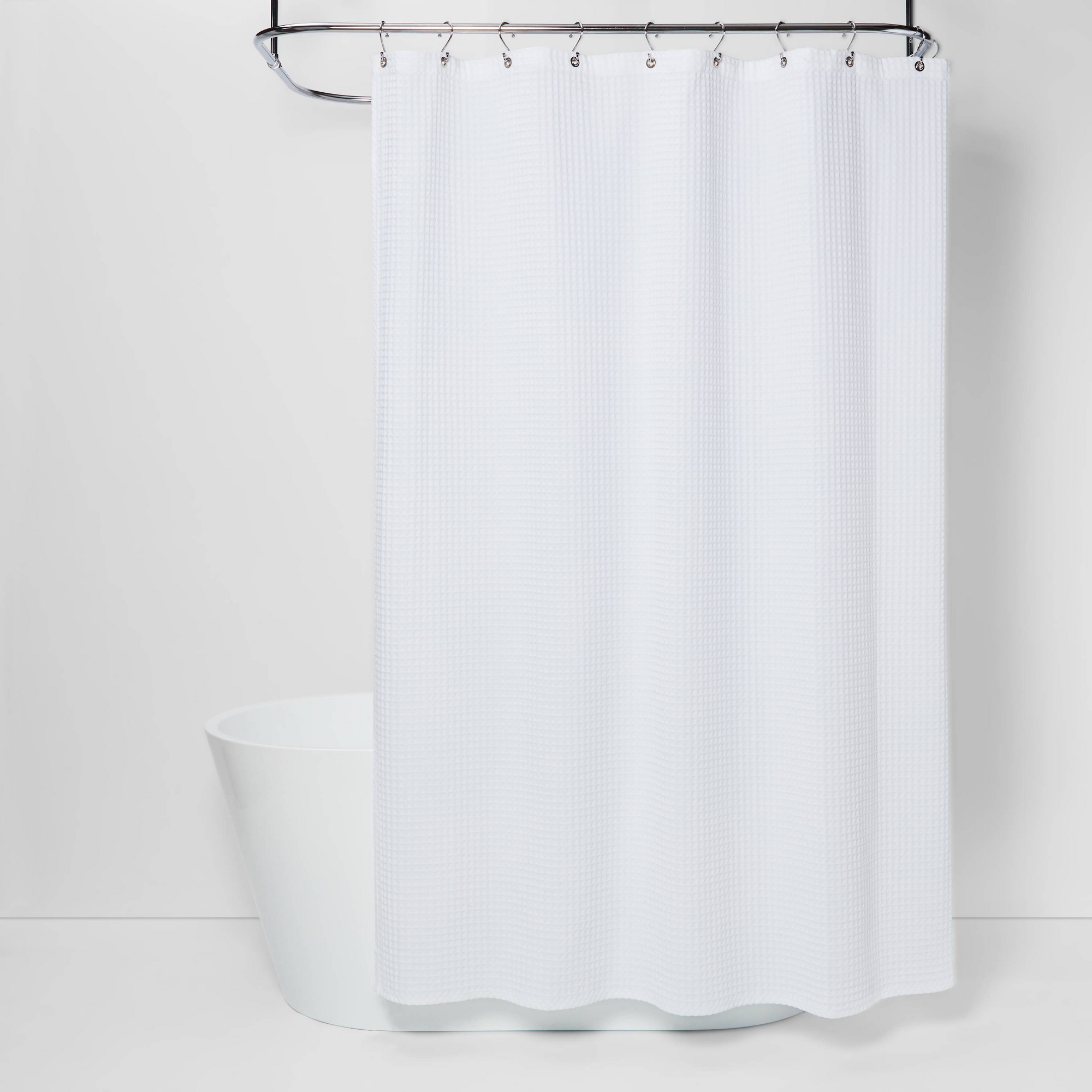 Waffle Weave Shower Curtain White - Threshold™