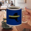 CUNY School of Law State Shape Ceramic Coffee Mug Novelty Gift Mugs for Coffee Tea and Hot Drinks 11oz White - 4 of 4