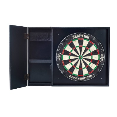 Viper Steadfast Black MDF Dartboard Set with Storage