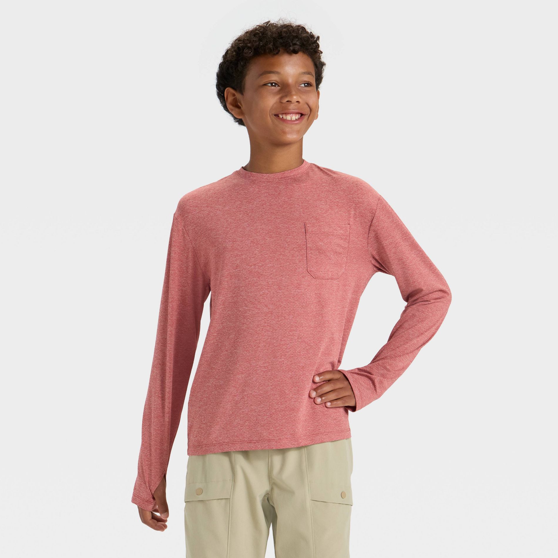 Boys' Long Sleeve Ventilated T-Shirt - All In Motion™
