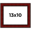 PosterPalooza | Photo Size Weathered Red Picture Frame - UV Acrylic, Foam Board Backing, Hanging Hardware - 2 of 4