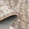 Vintage Medallion Runner Rug - Washable, Ultra-Soft, Non-Slip, Non-Shedding, Oriental Distressed Accent for Hallway - 2 of 4