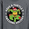 Men's - Teenage Mutant Ninja Turtles - Have A Turtley Awesome Holiday Long Sleeve Graphic T-Shirt - 2 of 4