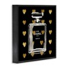 Stupell Industries Glam Brand Perfume Hearts Pattern Black Framed Giclee Art - 3 of 4