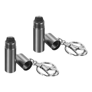 Unique Bargains Snooker Billiard Pool Cue Tip Shaper Pool Repair Tool Billiard Cue Care Accessory with Keychain - 1 of 4