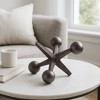 Sagebrook Home Metal Jacks Abstract Sculpture for Room, Bedroom or Office Decor, Aluminum - 3 of 4