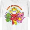 Zhong Zom And Friends Adult White Crew Neck Short Sleeve T-shirt - 2 of 3