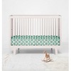 Bacati - Mint Dots Muslin 100 percent Cotton Universal Baby US Standard Crib or Toddler Bed Fitted Sheet - 4 of 4
