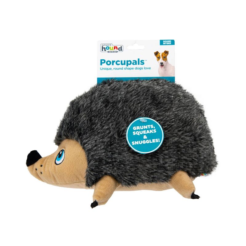 Outward Hound Porcupals Dog Toy - Gray - M, 1 of 6