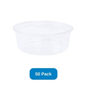 Inno-Pak 8 oz Round Deli Container Recycled Plastic Unprinted - Pack of 50 - 1 of 3