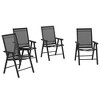 NicBex Set of 2 Outdoor Dining Chair,Modern Rattan Patio Dining Chairs with Cushion and Backrest,22.8/25.3/25.2 inch Chairs Suitable for Patio,Garden - 4 of 4