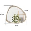 Wooakway 38.93"H 44.9"W Solid Wood Accent Mirror Novelty Wall Mirror Asymmetrical Bathroom/Vanity Mirror - 3 of 4
