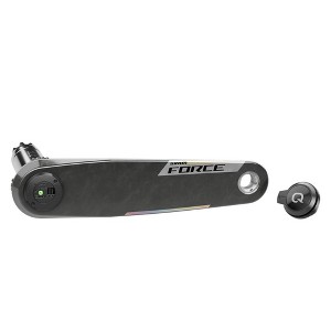 SRAM Force AXS Wide Left Crank Arm and Power Meter Spindle Assembly - 175mm, 12/13-Speed, DUB PM Spindle, Carbon, E1 - 1 of 1