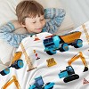 Christmas Construction Truck Blanket Boys Excavator Plush Throw Blanket for Bed Couch Sofa Decor Blankets Gifts. - 4 of 4