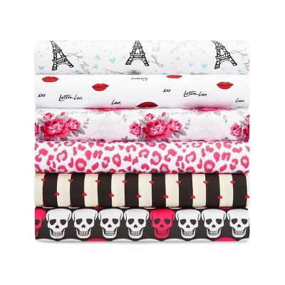Je T'aime Paris Blue Twin Microfiber Sheet Set