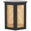 Danez Hexagon Cane Accent Table - Safavieh - 3 of 4