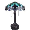 Chloe Lighting Liaison Tiffany-Style 2-Light Victorian Table Lamp 18 Inch Shade - 2 of 4