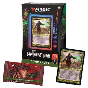 Magic The Gathering Magic: The Gathering The Brothers’ War Retro-Frame Commander Deck - Mishra’s Burnished Banner (Blue-Black-Red) + Collector Booster - 1 of 4