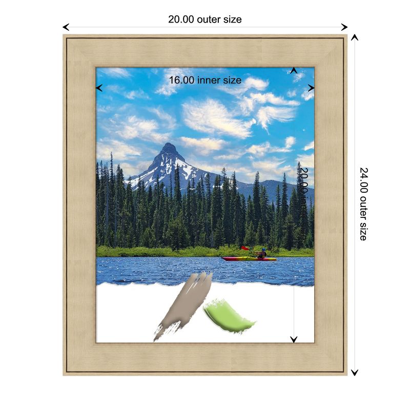 Amanti Art Classic Honey Silver Picture Frame, 4 of 11