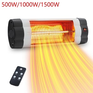 Electric Patio Heater Wall Mounted With Timer & Remote Control - 1 of 4