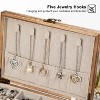 Rustic Farmhouse Jewelry Box, Torched Wood Color Organizer & Storage Case for Earrings, Rings, Necklaces, Bracelets - 4 of 4