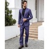Cloudstyle Mens 2 Piece Paisley Dress Suit One Button Party Wedding Blazer Pants Sets - 4 of 4