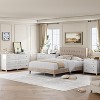 Modern Wide Drawer Dresser with Drawers, Wooden Dressers of Drawers Freestanding for Bedroom, Nursery, Living Room, White - 3 of 4