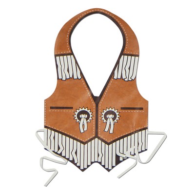 Beistle Pkgd Plastic Western Vest, (3/Pkg) Multicolored